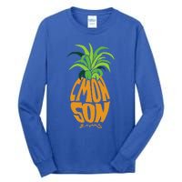 Vintage PSYCH Pineapple of Gus C'mon Son! Crazy Lover Gift Tall Long Sleeve T-Shirt