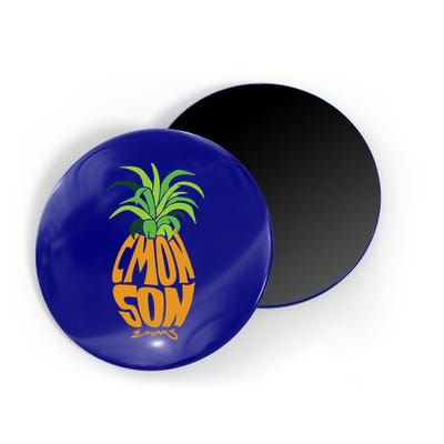 Vintage PSYCH Pineapple of Gus C'mon Son! Crazy Lover Gift Magnet