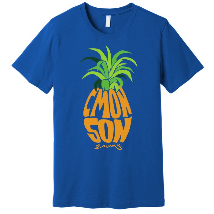 Vintage PSYCH Pineapple of Gus C'mon Son! Crazy Lover Gift Premium T-Shirt