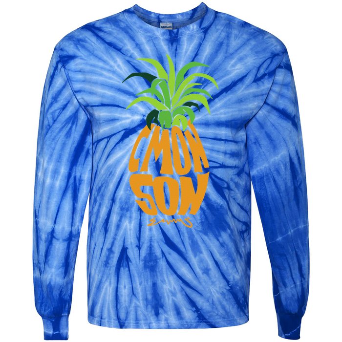 Vintage PSYCH Pineapple of Gus C'mon Son! Crazy Lover Gift Tie-Dye Long Sleeve Shirt