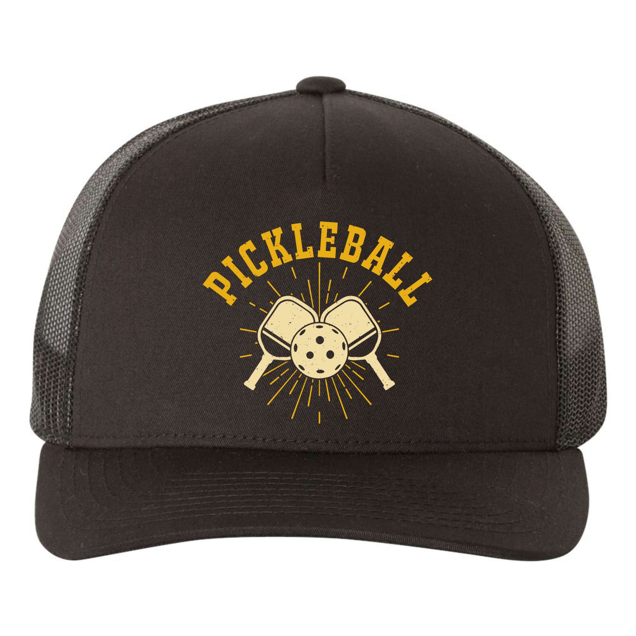Vintage Paddles Pickleball For Pickleball Player Team Sport Yupoong Adult 5-Panel Trucker Hat