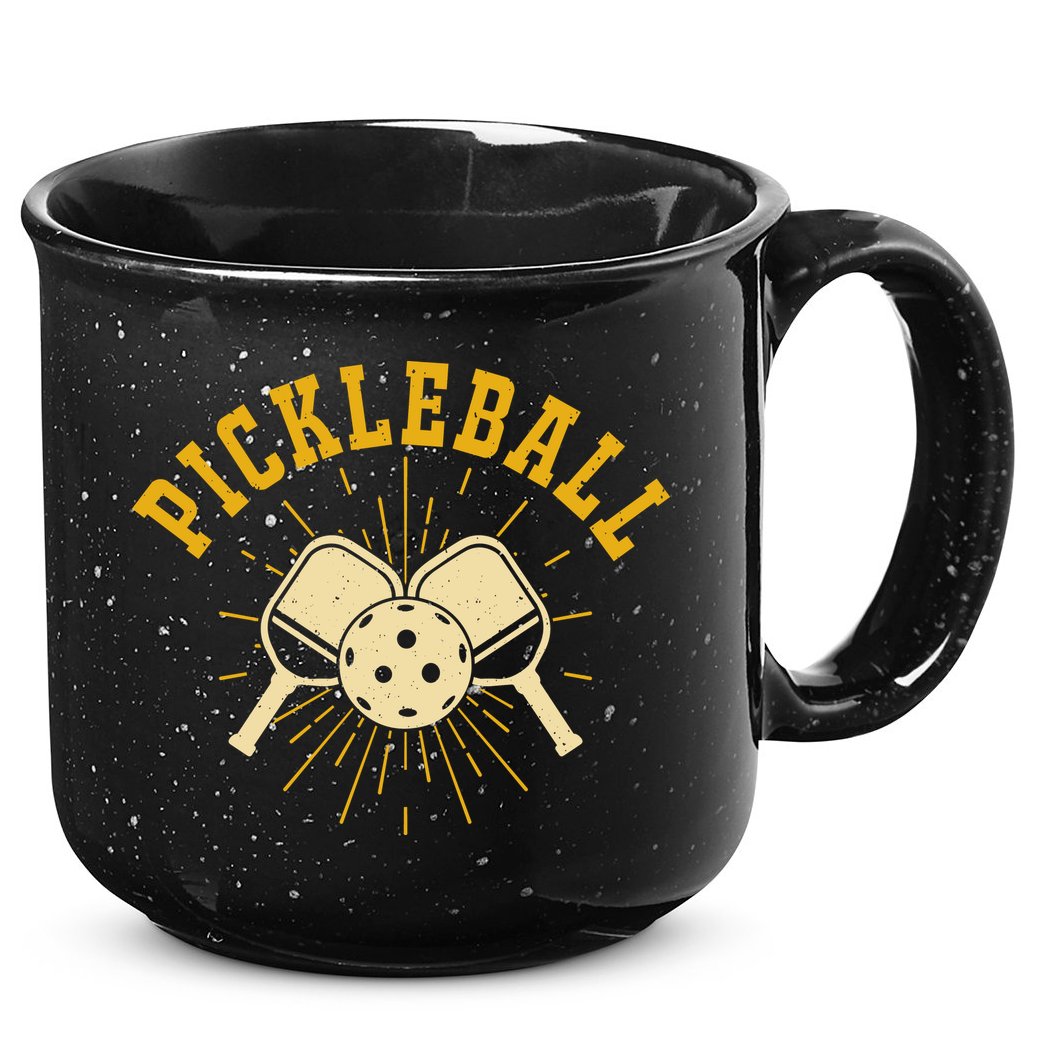 Vintage Paddles Pickleball For Pickleball Player Team Sport 15oz Campfire Ceramic Mug