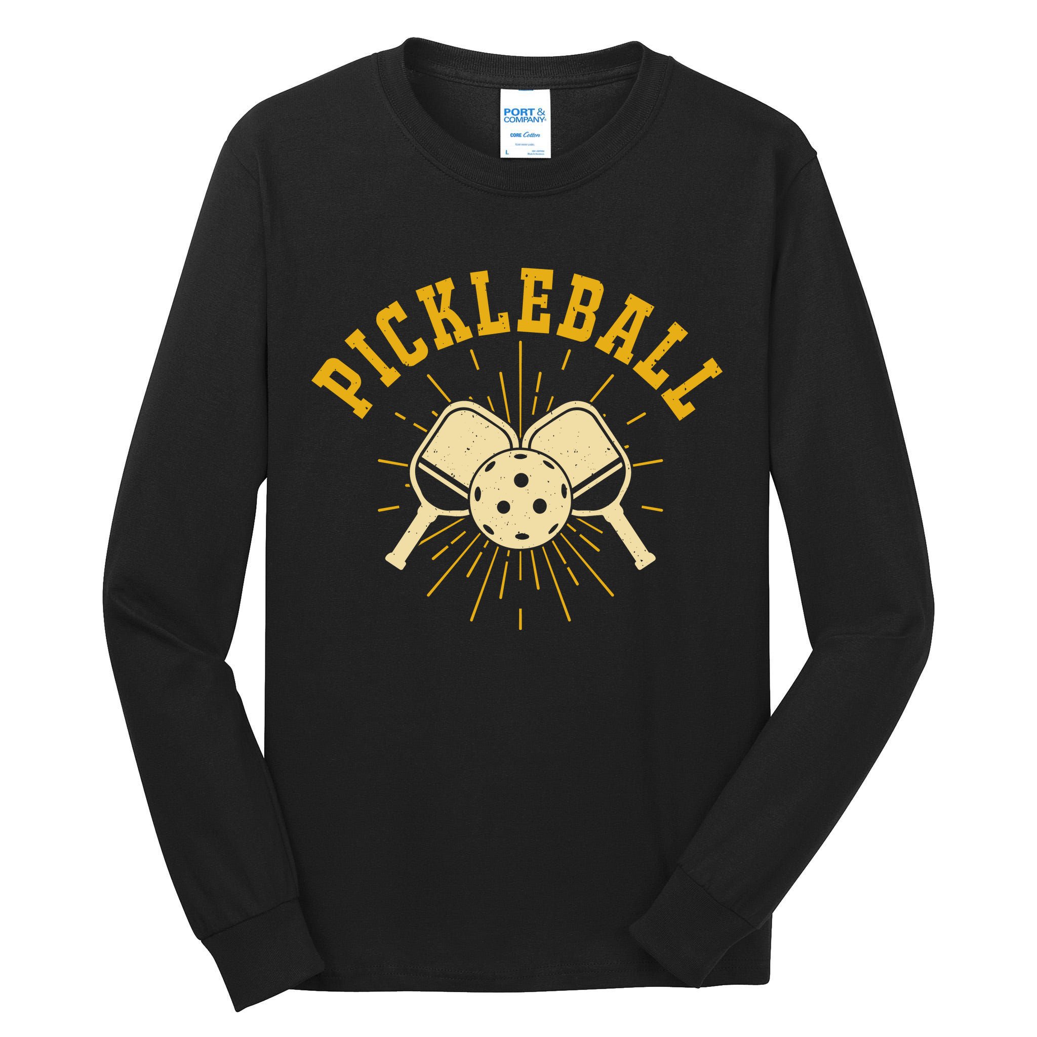 Vintage Paddles Pickleball For Pickleball Player Team Sport Tall Long Sleeve T-Shirt