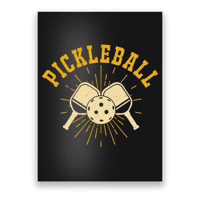 Vintage Paddles Pickleball For Pickleball Player Team Sport Poster