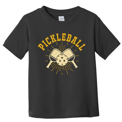 Vintage Paddles Pickleball For Pickleball Player Team Sport Toddler T-Shirt