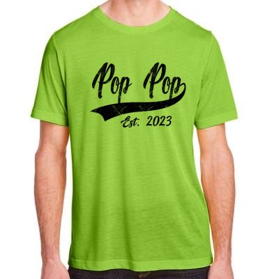 Vintage Pop Pop Est 2023 Fathers Day Dad Grandpa Gift Adult ChromaSoft Performance T-Shirt