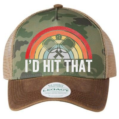 Vintage Pickleball Player Funny I'd Hit That Retro Gift Legacy Tie Dye Trucker Hat