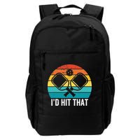 Vintage Pickleball Player Funny I'd Hit That Retro Gift Backpack