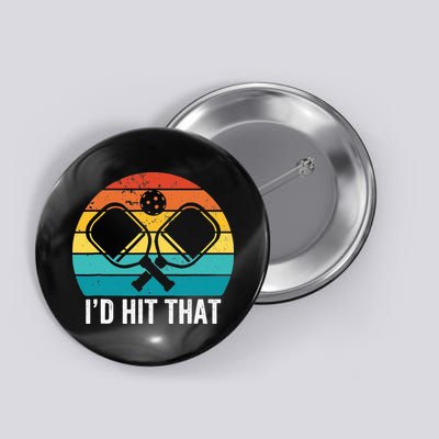 Vintage Pickleball Player Funny I'd Hit That Retro Gift Button