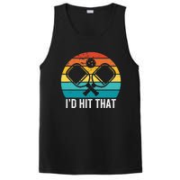 Vintage Pickleball Player Funny I'd Hit That Retro Gift PosiCharge Competitor Tank