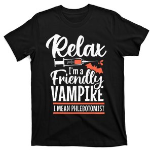 Vampire Phlebotomist Phlebotomy Technician T-Shirt