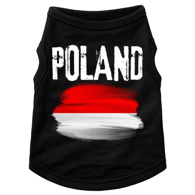 Vintage Poland Polska Polish Flag Souvenir Gift Doggie Tank