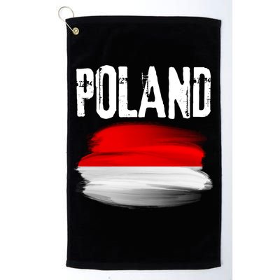 Vintage Poland Polska Polish Flag Souvenir Gift Golf Towel