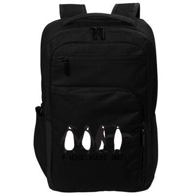 Vintage Penguins Protest Against Funny Penguins Tariffs  Impact Tech Backpack