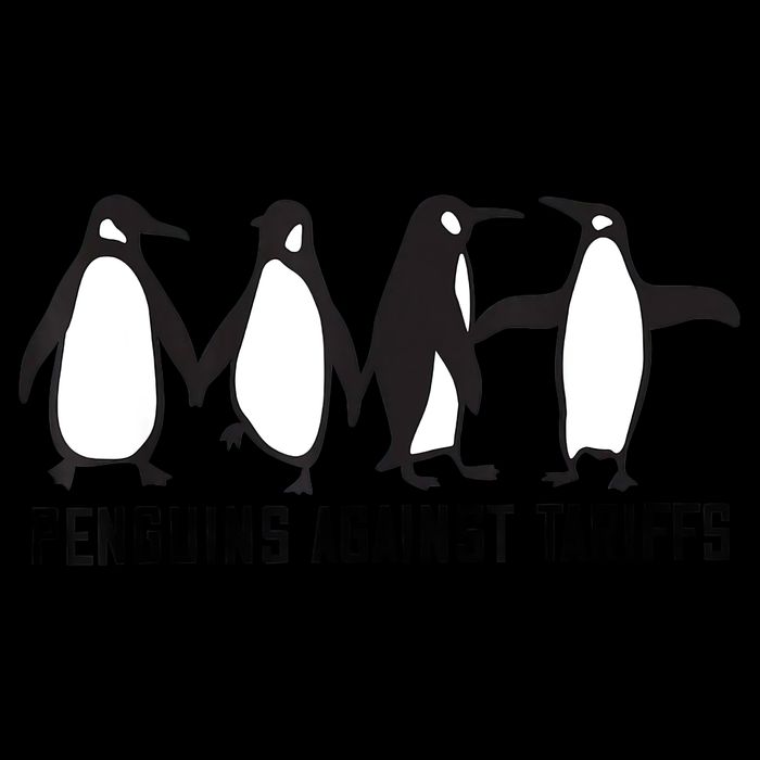 Vintage Penguins Protest Against Funny Penguins Tariffs  Bag