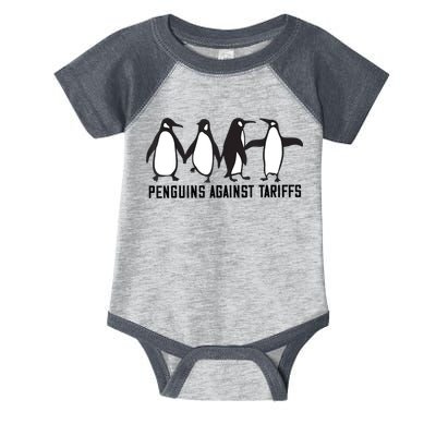 Vintage Penguins Protest Against Funny Penguins Tariffs  Infant Baby Jersey Bodysuit