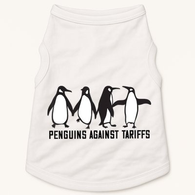 Vintage Penguins Protest Against Funny Penguins Tariffs  Doggie Tank
