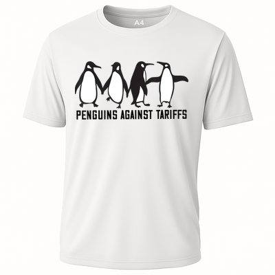 Vintage Penguins Protest Against Funny Penguins Tariffs  Performance Shirt