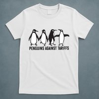 Vintage Penguins Protest Against Funny Penguins Tariffs  T-Shirt