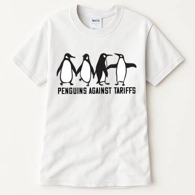 Vintage Penguins Protest Against Funny Penguins Tariffs  Tall T-Shirt