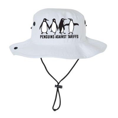Vintage Penguins Protest Against Funny Penguins Tariffs  Bucket Hat