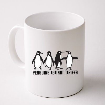 Vintage Penguins Protest Against Funny Penguins Tariffs  Mug