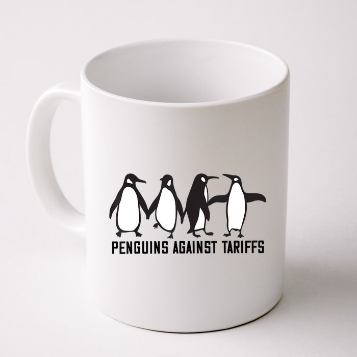 Vintage Penguins Protest Against Funny Penguins Tariffs  Mug