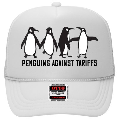 Vintage Penguins Protest Against Funny Penguins Tariffs  Trucker Hat