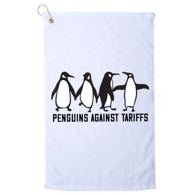 Vintage Penguins Protest Against Funny Penguins Tariffs  Golf Towel