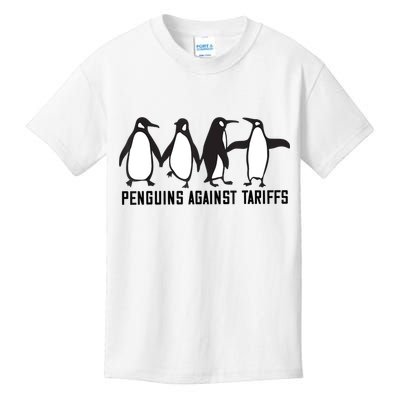 Vintage Penguins Protest Against Funny Penguins Tariffs  Kids T-Shirt