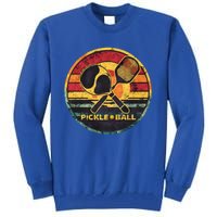 Vintage Pickleball Paddleball Retro Lover FatherS Day Cute Gift Tall Sweatshirt