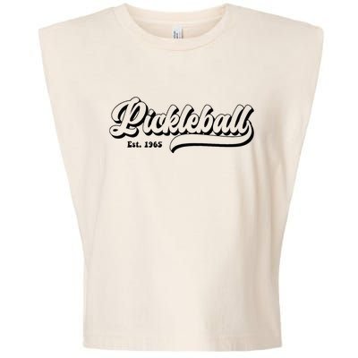 Vintage Pickleball Paddles Est 1965 Garment-Dyed Women's Muscle Tee