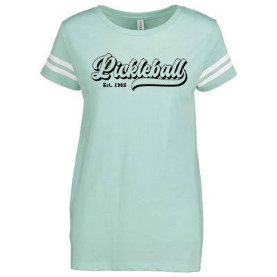 Vintage Pickleball Paddles Est 1965 Enza Ladies Jersey Football T-Shirt