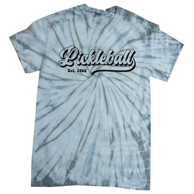 Vintage Pickleball Paddles Est 1965 Tie-Dye T-Shirt