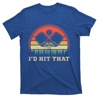 Vintage Pickleball Player Funny ID Hit That Retro Gift T-Shirt