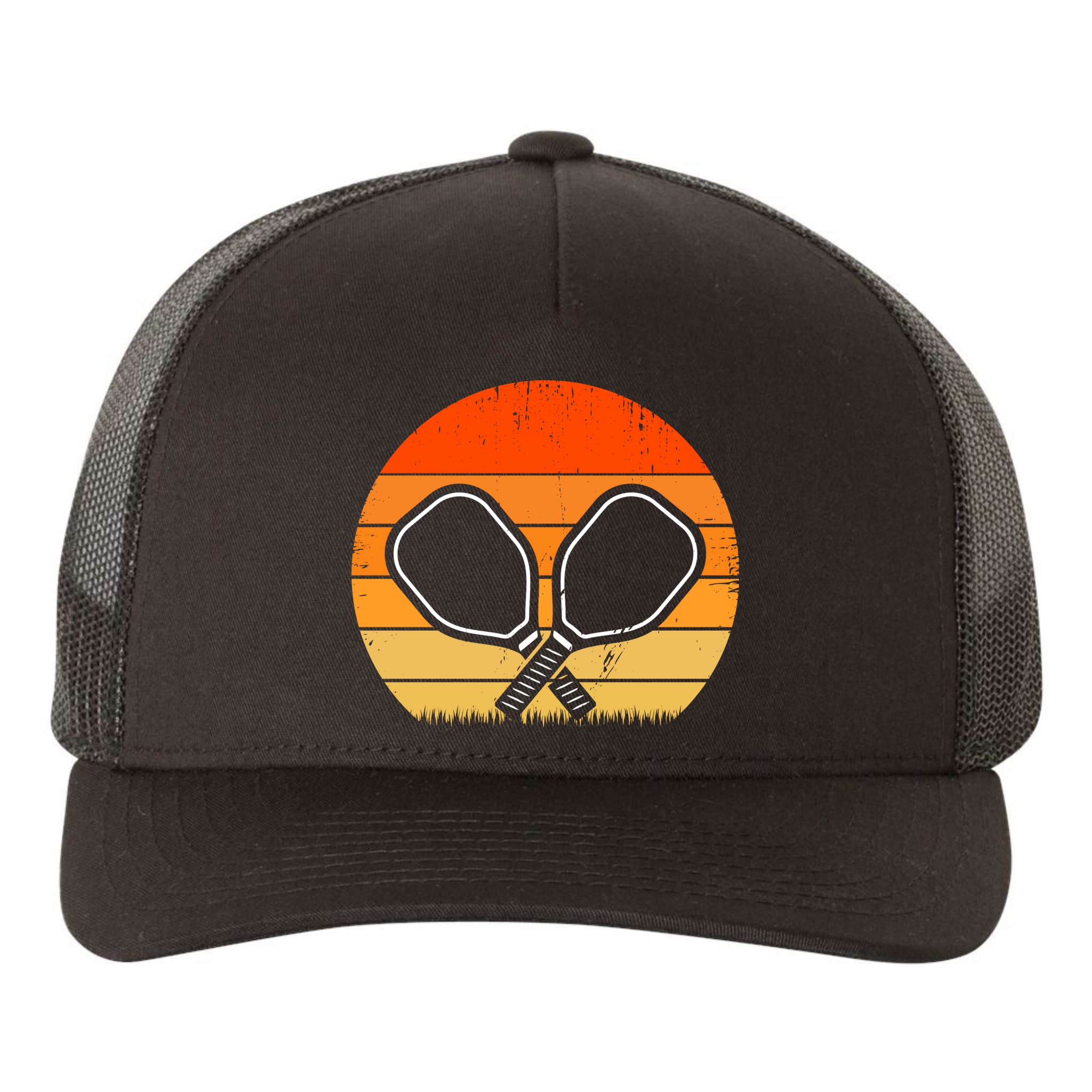 Vintage Pickleball Paddle Gift For Pickleball Player Yupoong Adult 5-Panel Trucker Hat