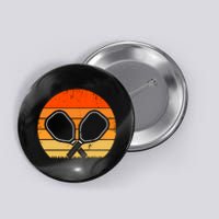 Vintage Pickleball Paddle Gift For Pickleball Player Button