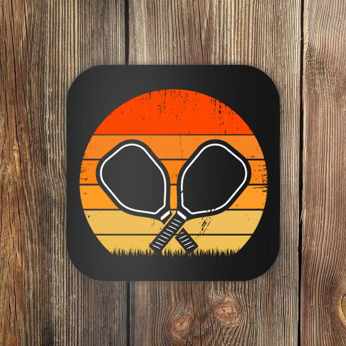 Vintage Pickleball Paddle Gift For Pickleball Player Coaster