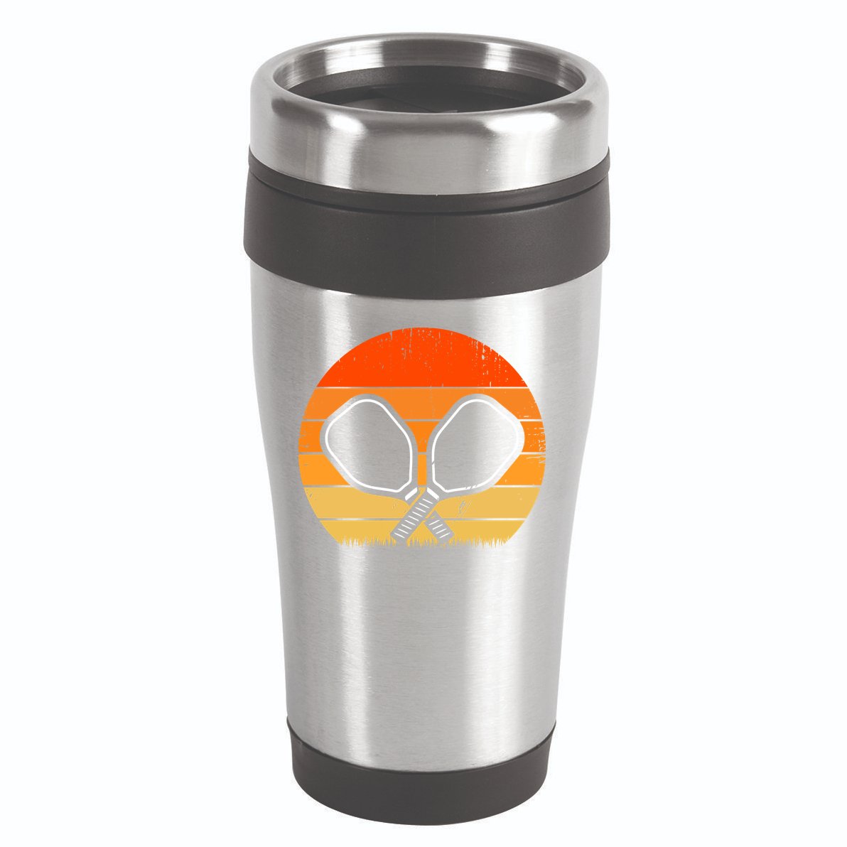 Vintage Pickleball Paddle Gift For Pickleball Player 16oz Travel Tumbler