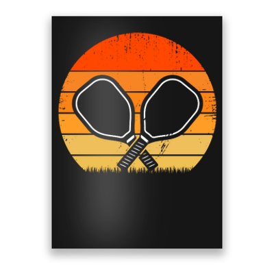 Vintage Pickleball Paddle Gift For Pickleball Player Poster