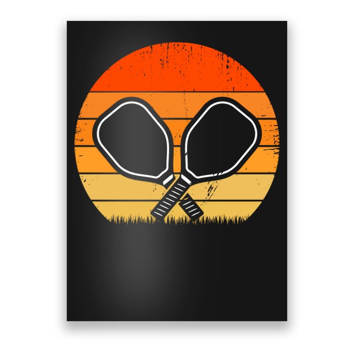 Vintage Pickleball Paddle Gift For Pickleball Player Poster