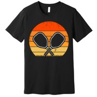 Vintage Pickleball Paddle Gift For Pickleball Player Premium T-Shirt