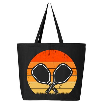 Vintage Pickleball Paddle Gift For Pickleball Player 25L Jumbo Tote