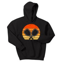 Vintage Pickleball Paddle Gift For Pickleball Player Kids Hoodie