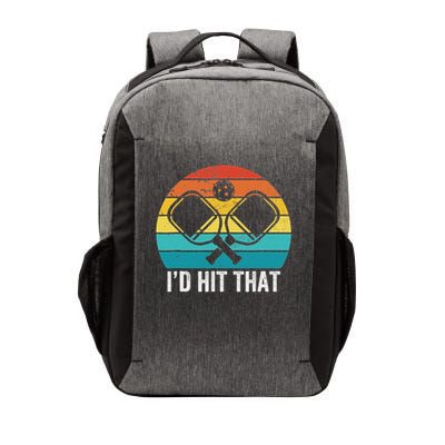 Vintage Pickleball Player Funny I'd Hit That Retro Gift Vector Backpack