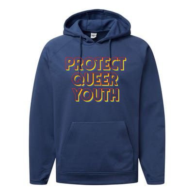 Vintage Protect Queer Rainbow LGBT Rights Pride Performance Fleece Hoodie