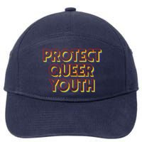 Vintage Protect Queer Rainbow LGBT Rights Pride 7-Panel Snapback Hat