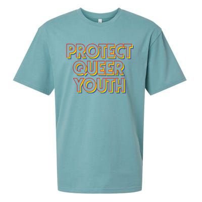 Vintage Protect Queer Rainbow LGBT Rights Pride Sueded Cloud Jersey T-Shirt