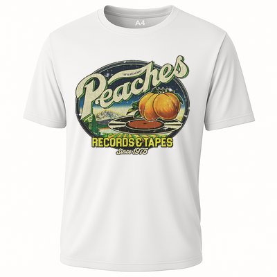 Vintage Peaches Records & Tapes 1975 Performance Shirt