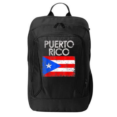 Vintage Puerto Rico Puerto Rican Flag Pride Gift City Backpack